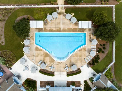 a view of a pathway of a yard