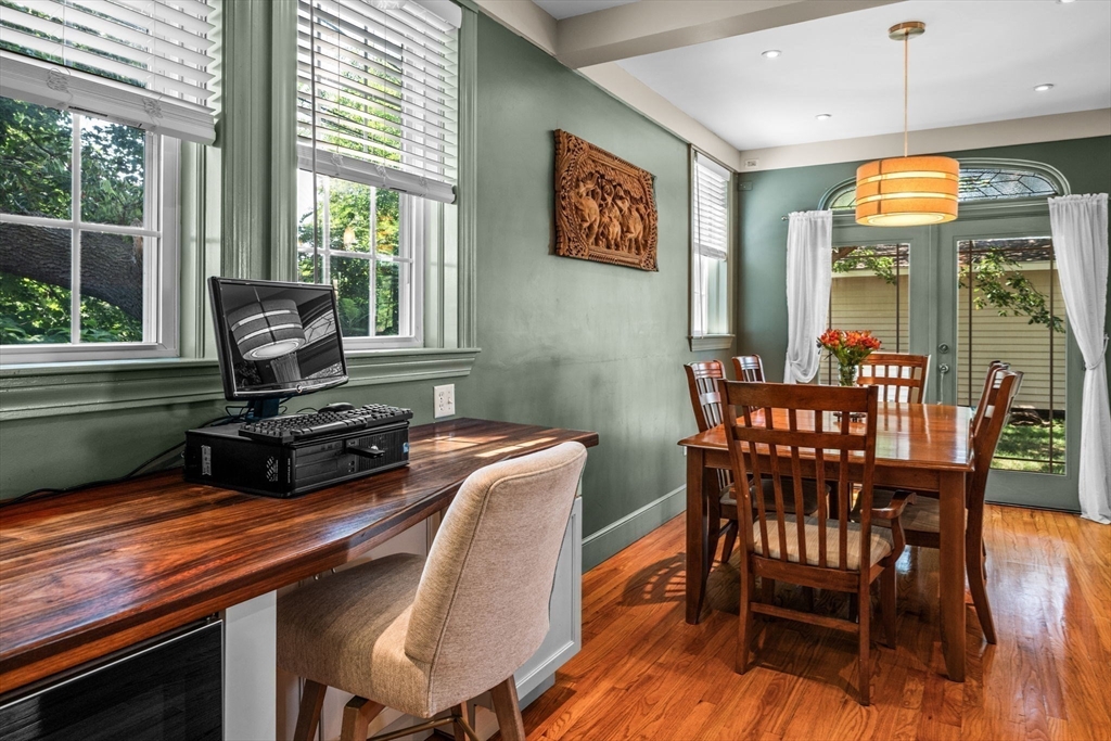 5 Orchard Circle Marblehead, MA 01945 - Photo 13 of 36 a view of a dining room with furniture window and outside view