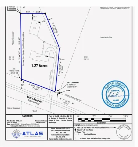 $225,000 | 2769 Beard Road Northeast, Wesson, MS 39191