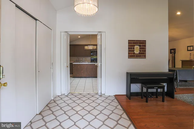 a workspace with furniture and rug