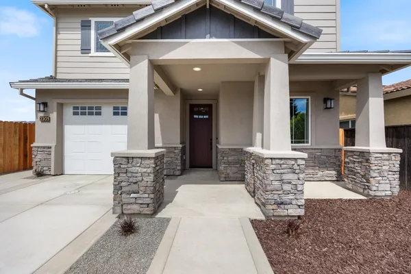 a view of a dining area with furniture