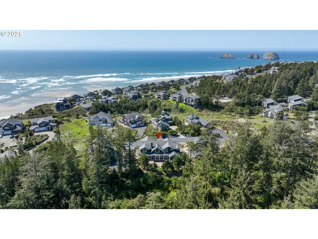 a view of city and ocean