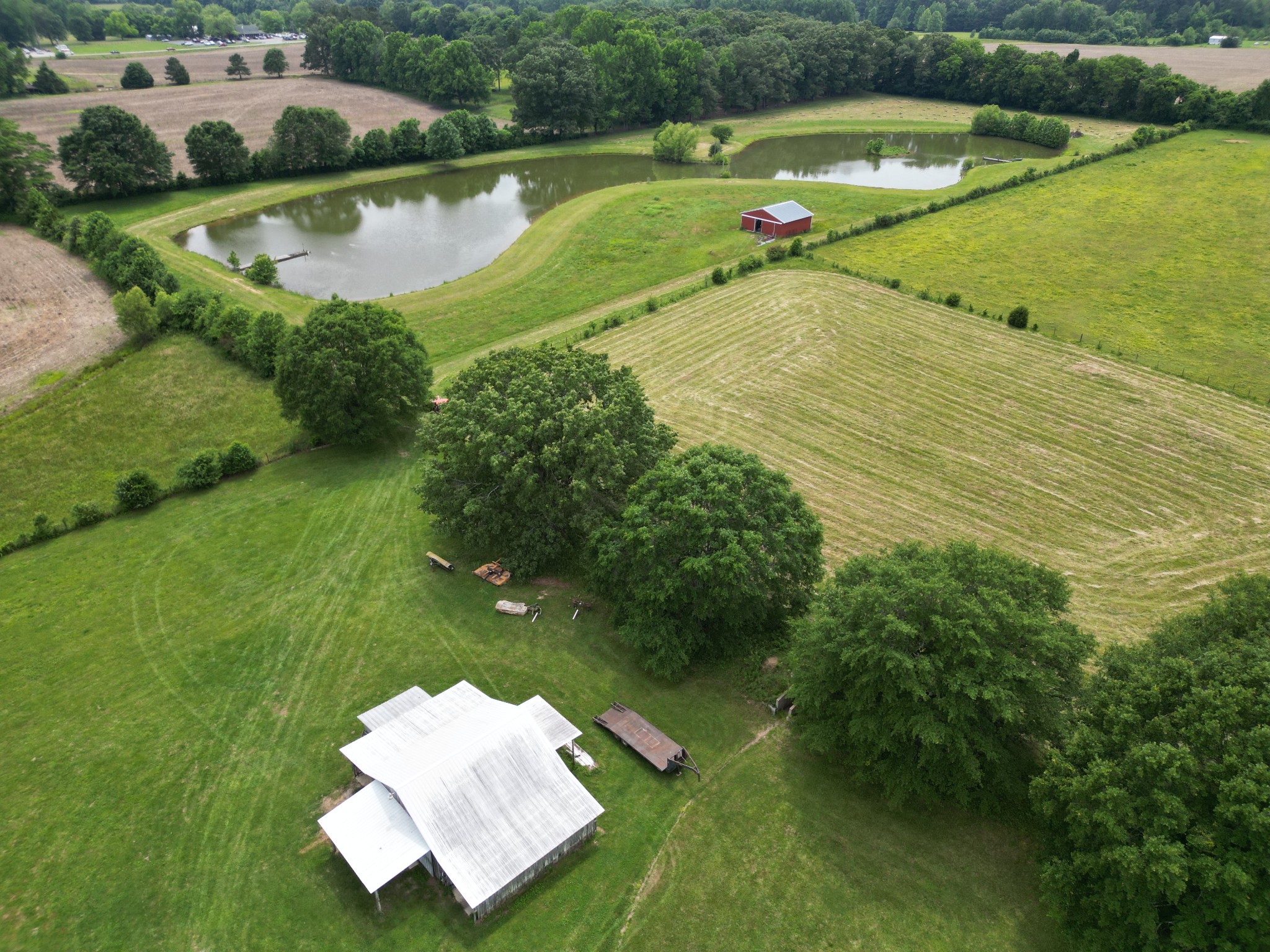 81 Slaughter Pen Road Ardmore, TN 38449 - Photo 53 of 63 an aerial view of a house with a yard and lake view