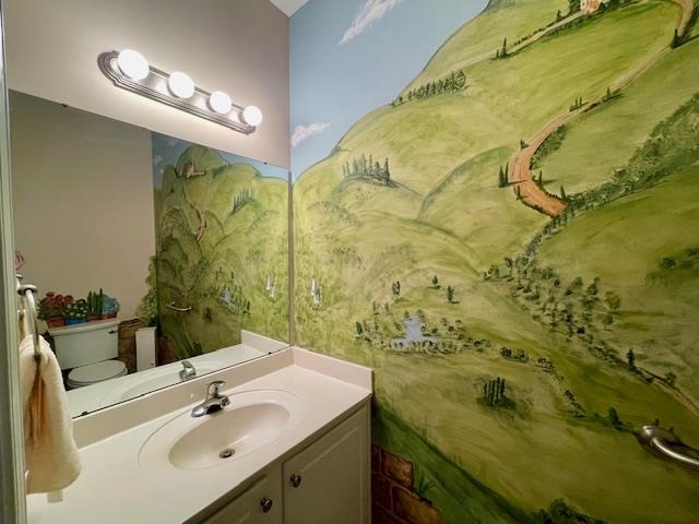 8028 Old Brownsville Road Bartlett, TN 38002 - Photo 22 of 35 a bathroom with a sink and a mirror