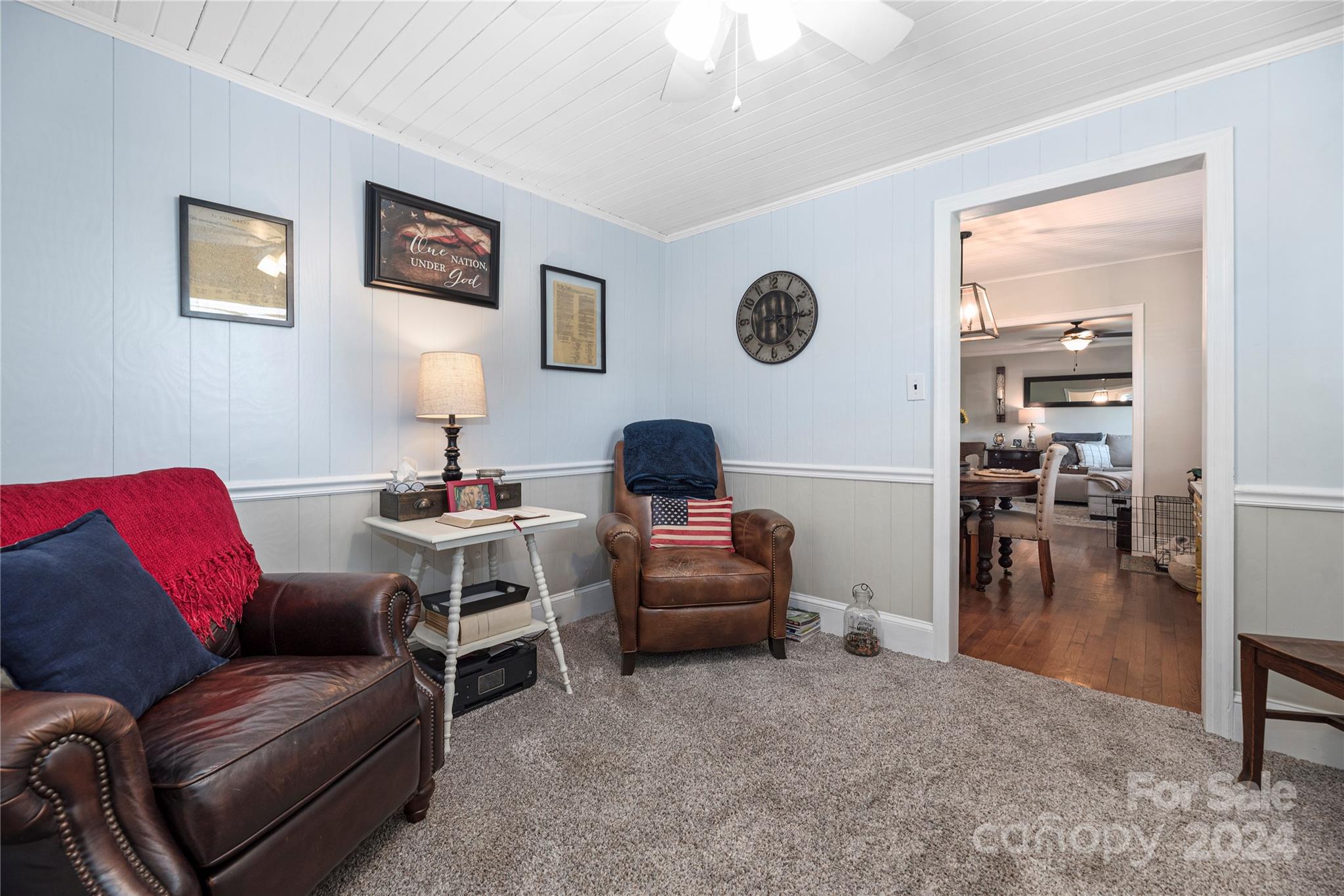 13002 Mayes Road Huntersville, NC 28078 - Photo 12 of 43 a living room with furniture and a wooden floor