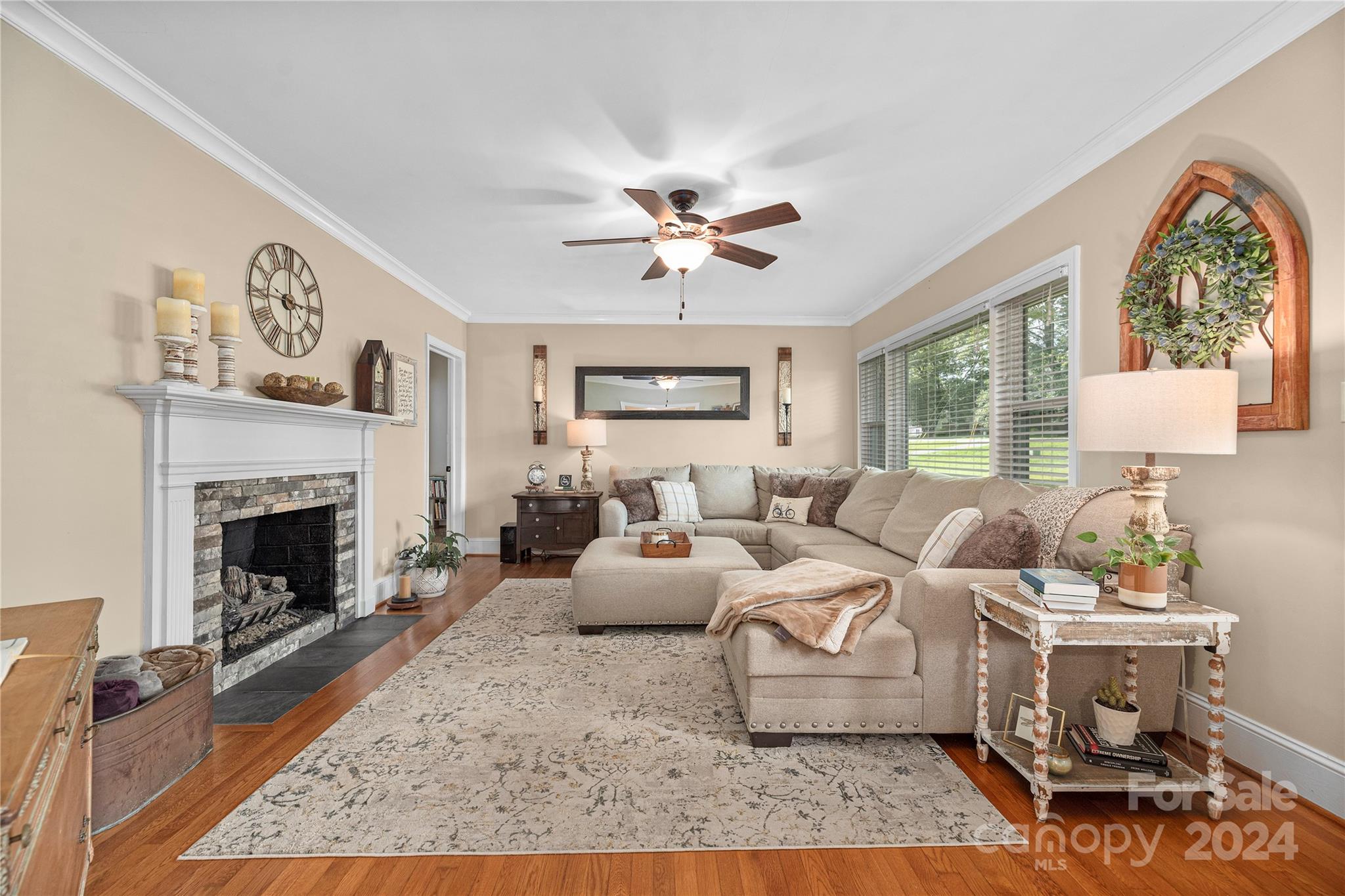 13002 Mayes Road Huntersville, NC 28078 - Photo 6 of 43 a living room with furniture fireplace and window