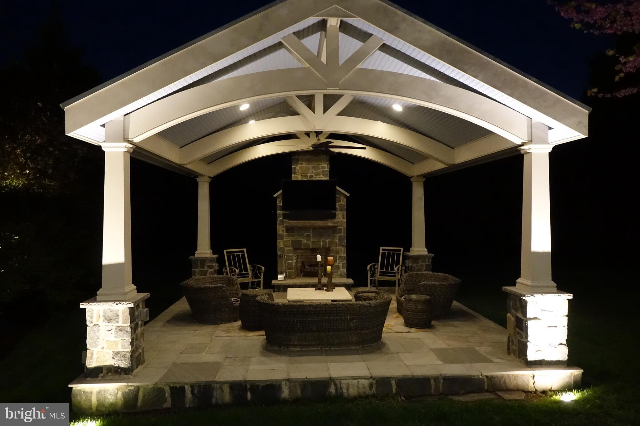 2569 Cold Spring Road Lansdale, PA 19446 - Photo 56 of 77 Pavilion With Masonry Fireplace Twilight