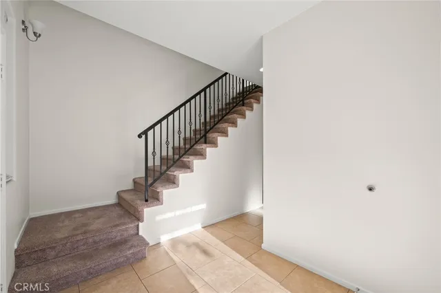 a view of a hallway with a window