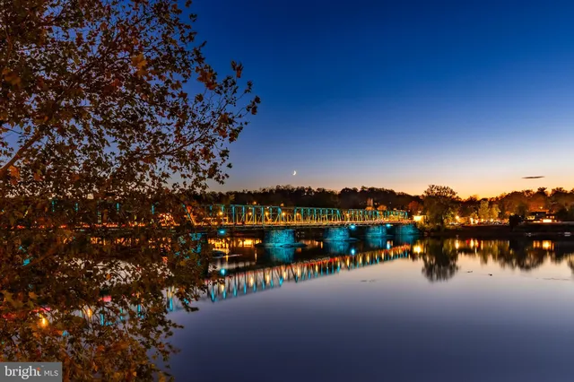 a view of a lake with houses