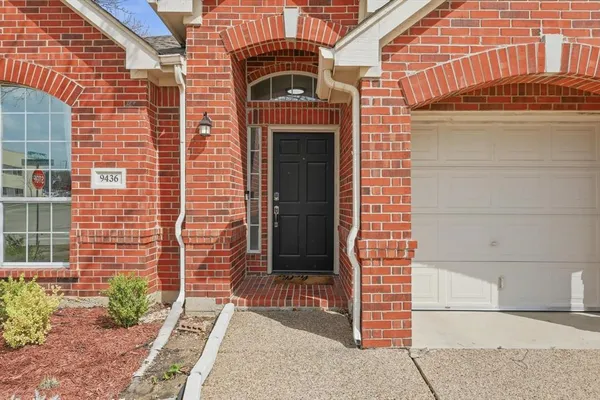 a front view of a building