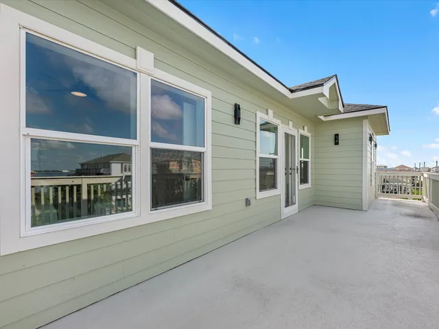 a view of a city from a balcony