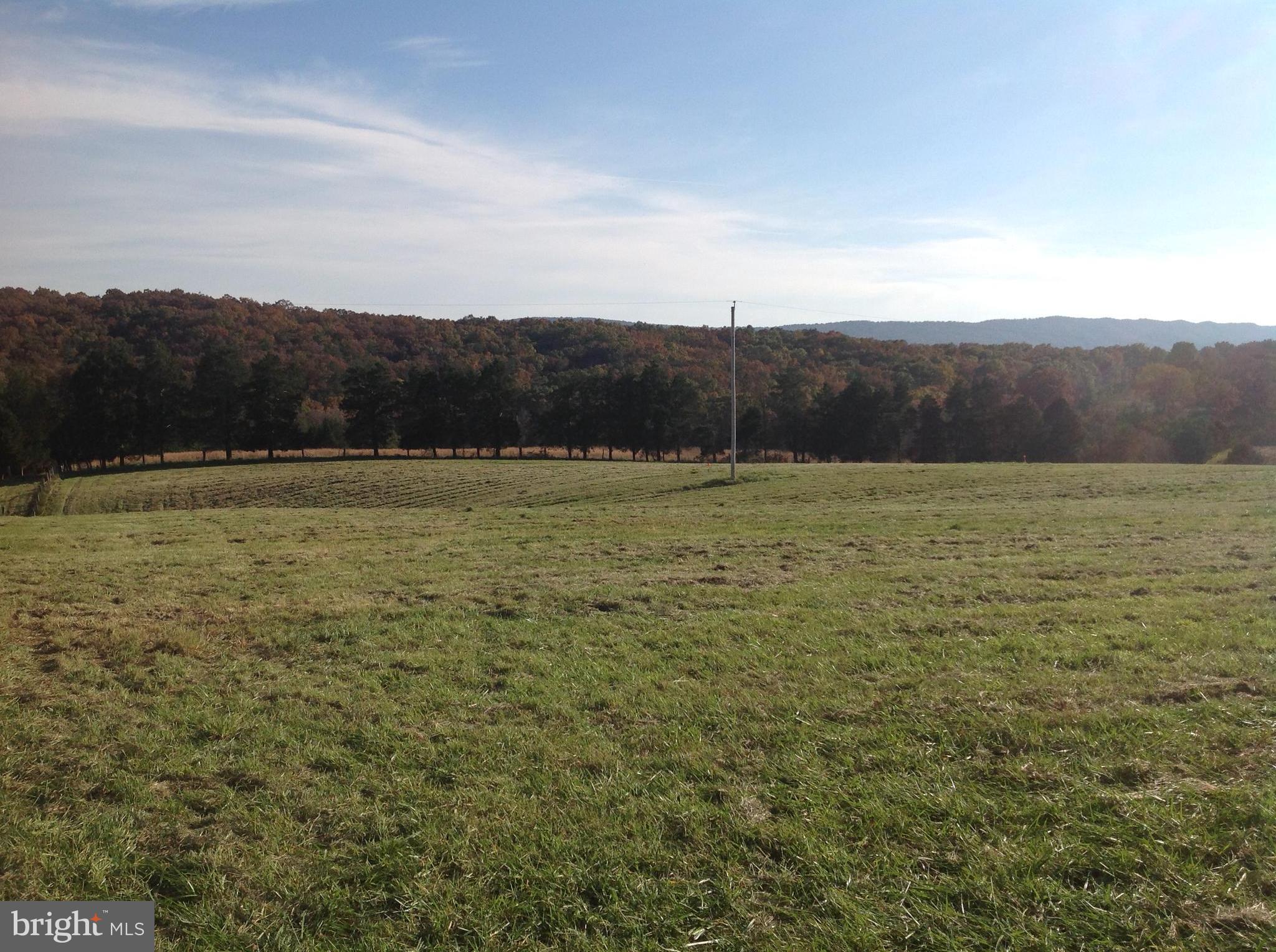 View from Road to line at top of ridge