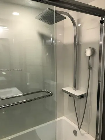 a close view of shower