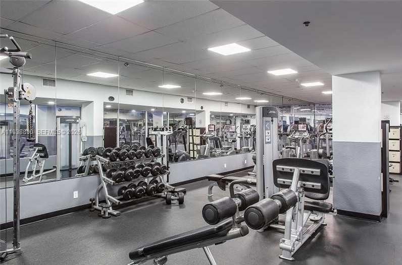 100 Lincoln Road, Unit 314B Miami Beach, FL 33139 - Photo 37 of 43 a view of a room with gym equipment