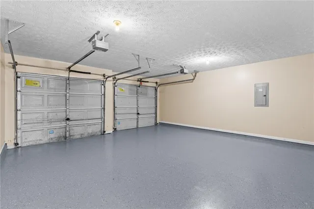 a view of a garage room