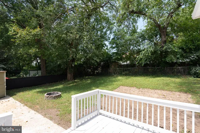 a view of a backyard with a garden
