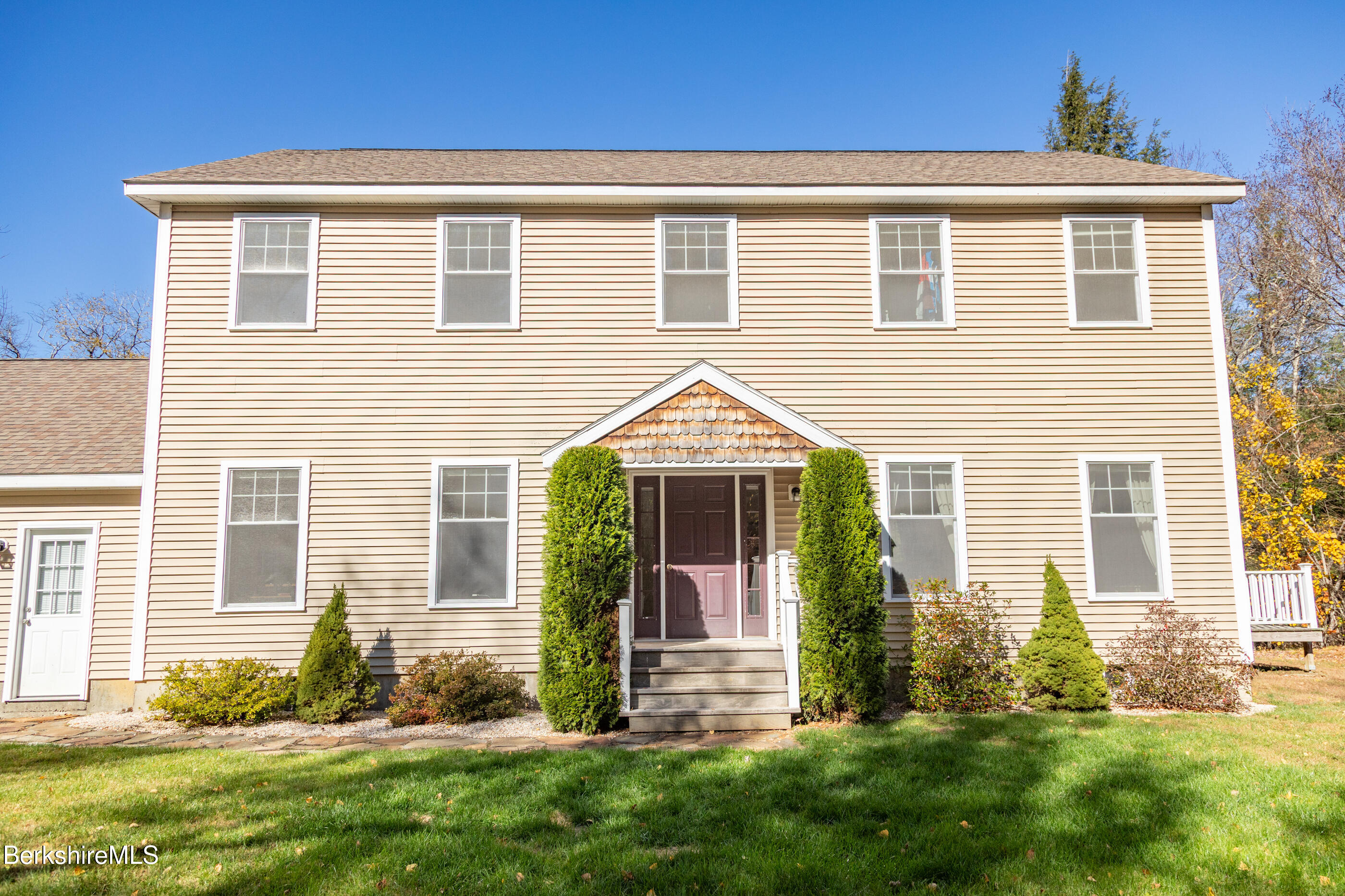 60 Middlefield Road Washington, MA 01223 - Photo 14 of 55 a front view of a house with a yard