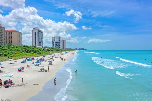 a view of a city with tall buildings