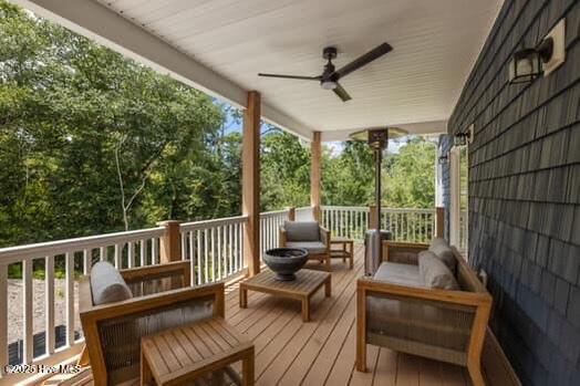 307 Cape Fear Loop Emerald Isle, NC 28594 - Photo 45 of 62 primary living floor covered porch