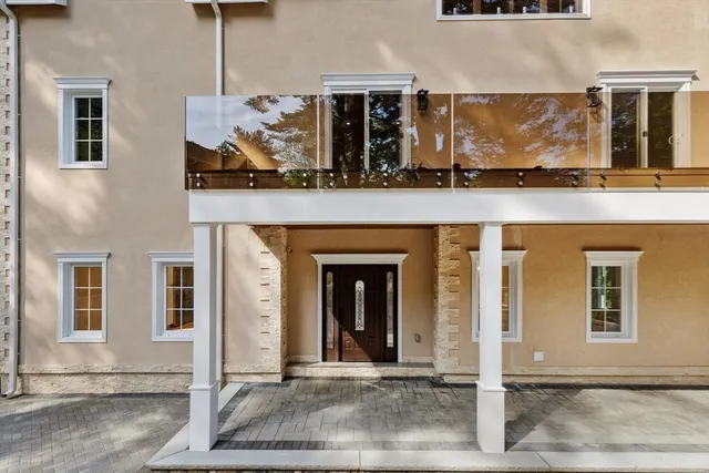 a front view of a house