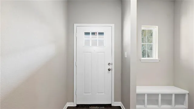 a view of bathroom with a toilet