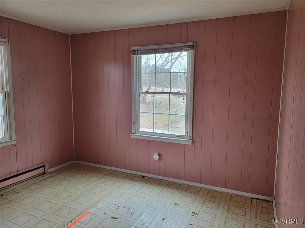 726 Courthouse Drive Saluda, VA 23149 - Photo 9 of 13 Spare room featuring a baseboard heating unit, ple