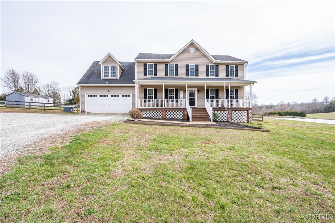a house with river in front of it