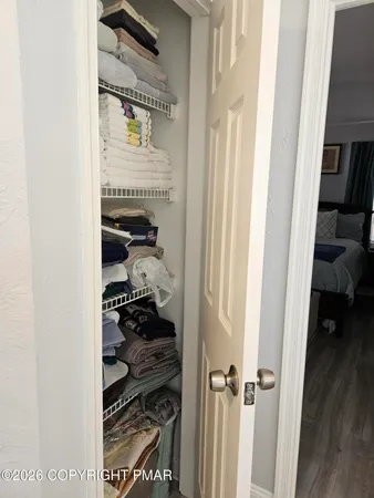 a view of a yard with an trees