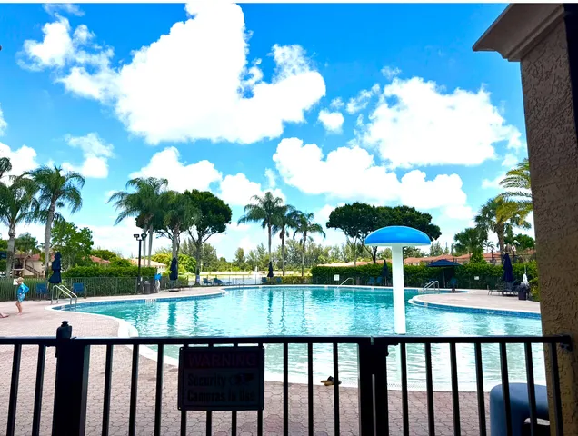 a view of lake from a balcony