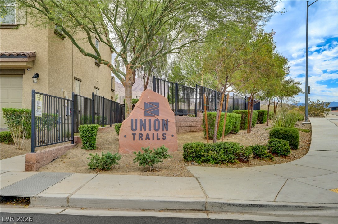 1287 Raritan Place Henderson, NV 89002 - Photo 21 of 21 A welcoming stone sign marks the entrance to this community with a secure gated perimeter.
