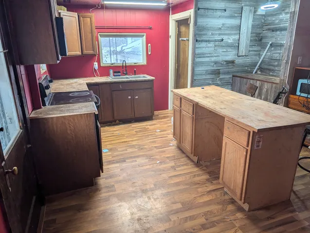 a room with storage and utility