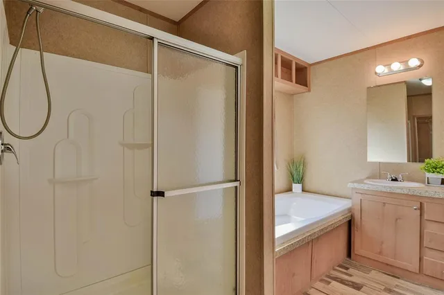 a backyard of a house