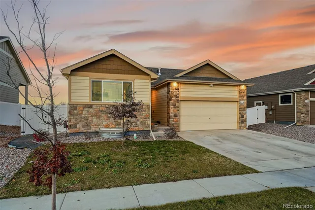 front view of house with a yard
