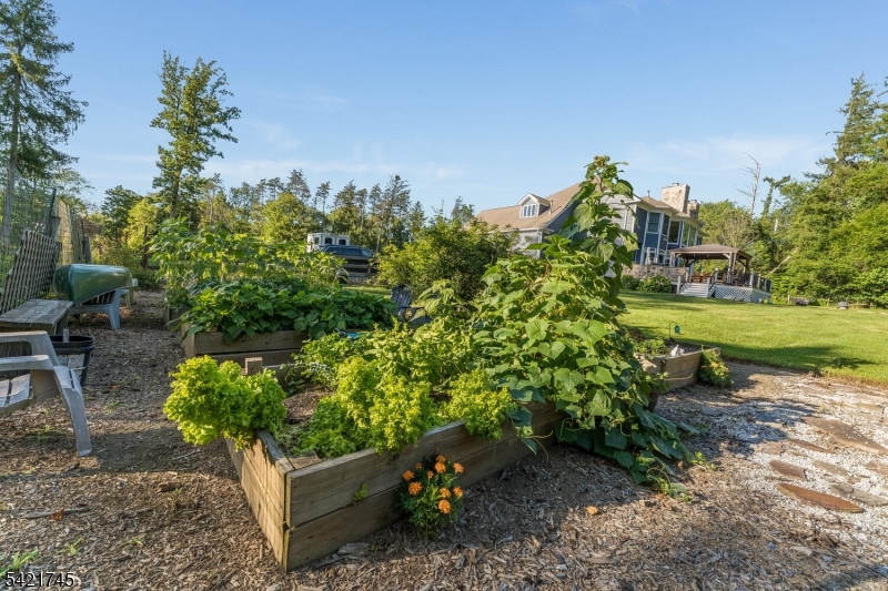 93 Bissell Road Lebanon, NJ 08833 - Photo 4 of 31 a view of a garden with plants and a bench