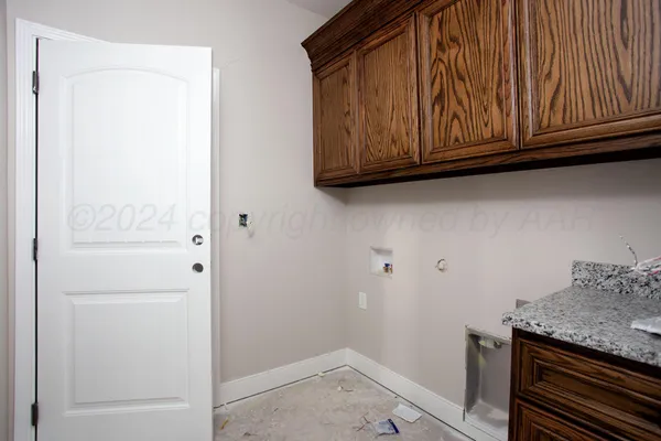 a room with storage and utility