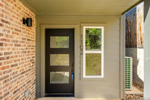 a view of an front door
