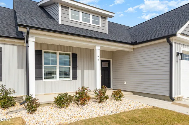 a front view of a house