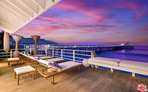 a view of balcony with ocean view