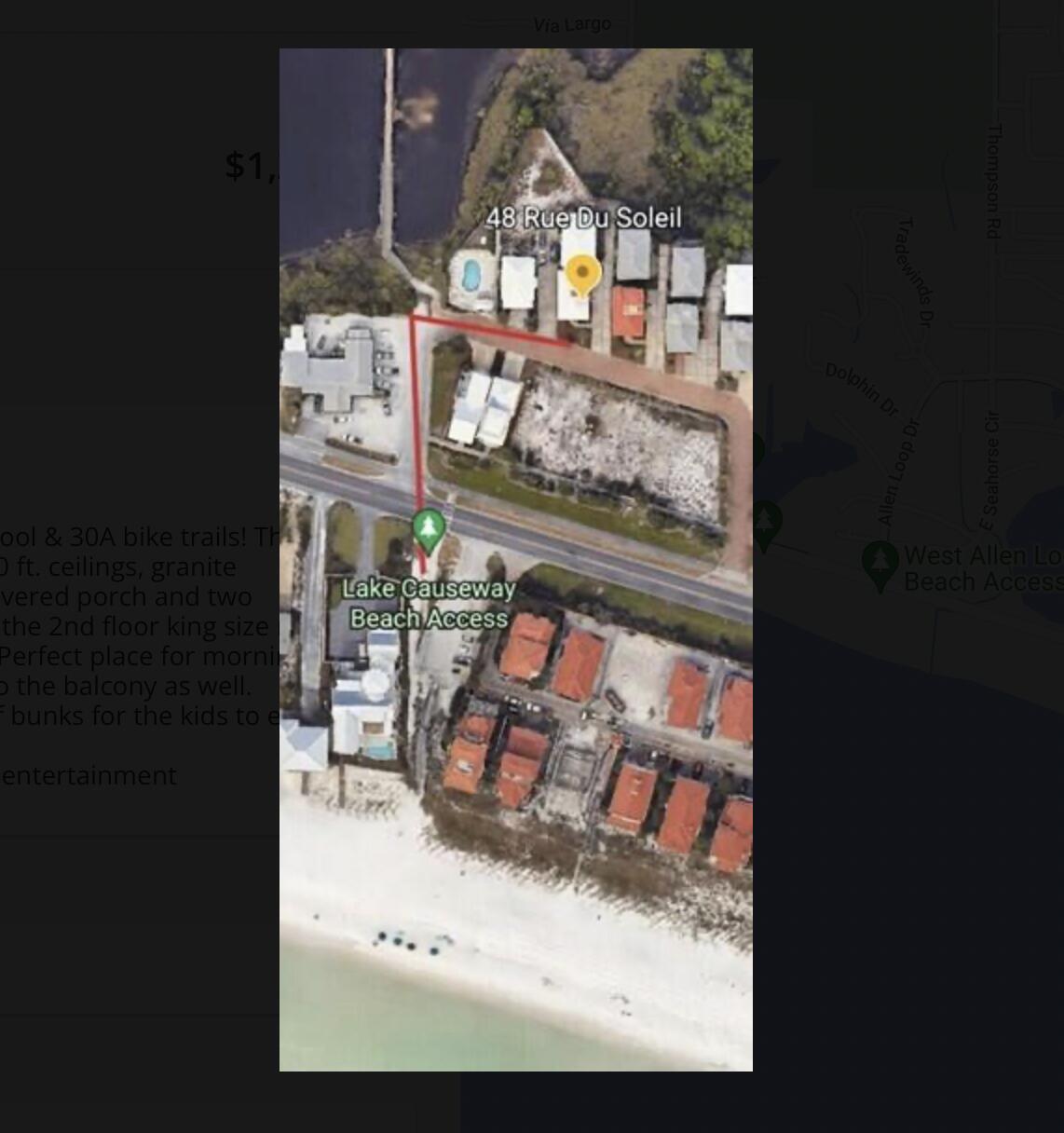 48 Rue Du Soleil Santa Rosa Beach, FL 32459 - Photo 4 of 37 a view of a living room with a wooden floor
