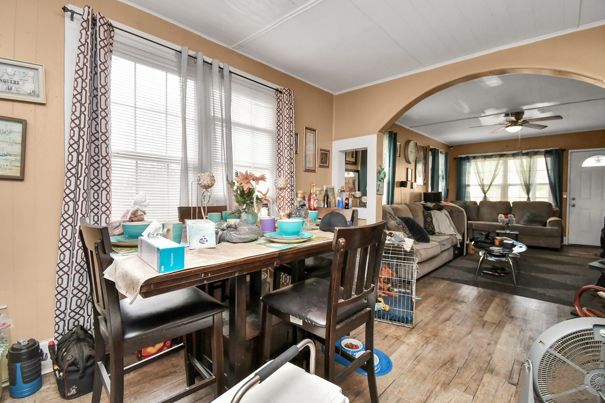 3818 Drew Street Houston, TX 77004 - Photo 12 of 35 a view of a dining room with furniture window and outside view