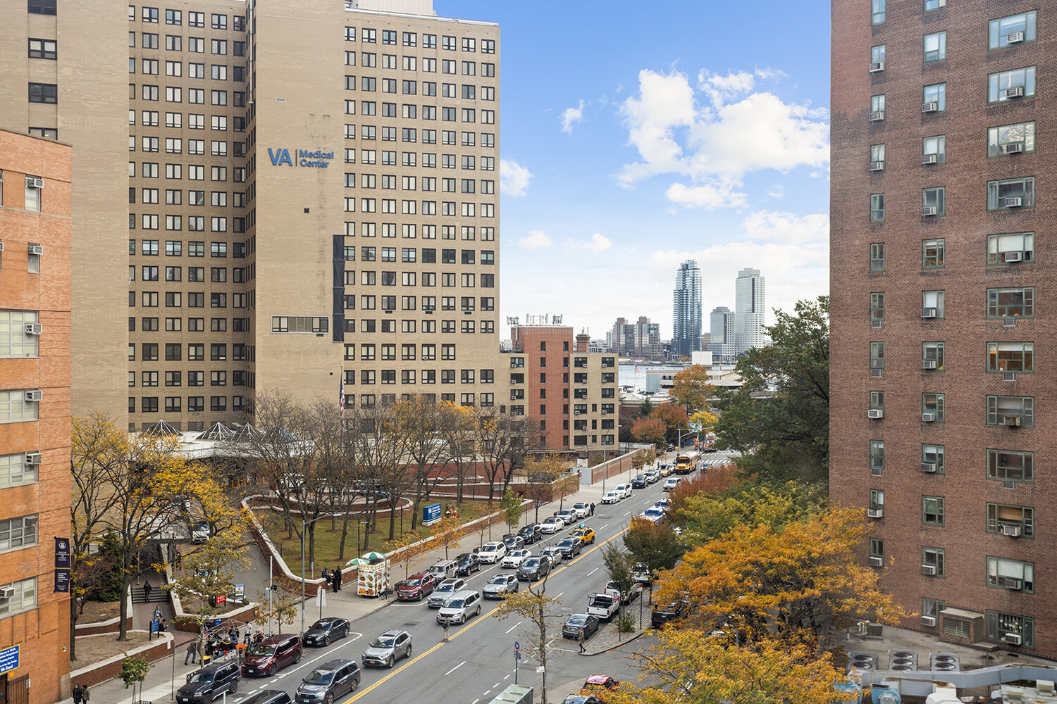 385 1st Avenue, Unit 7F Manhattan, NY 10010 - Photo 11 of 15 a view of a city with tall buildings