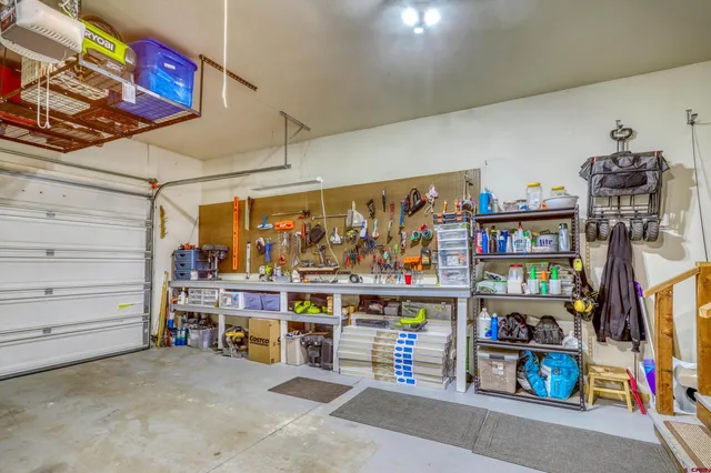 a view of store room with racks