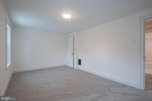 a view of an empty room