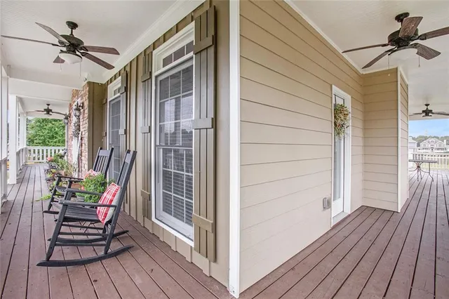 a outdoor space with wooden floor and outdoor space