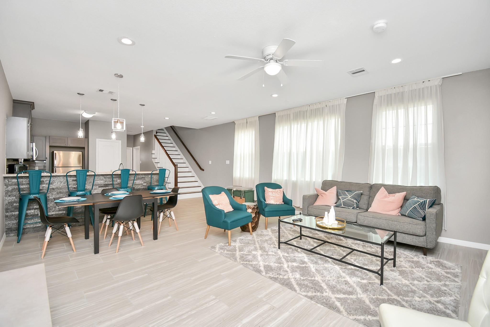 3019 Elysian Street Houston, TX 77009 - Photo 12 of 33 a living room with furniture and wooden floor