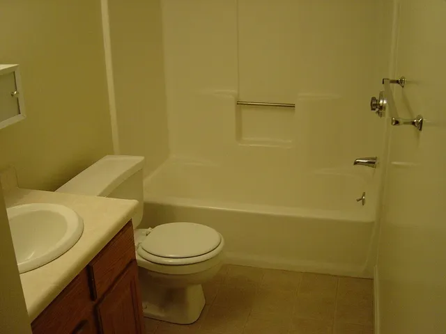 a bathroom with a sink and toilet