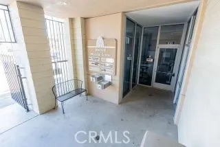 a view of livingroom with furniture and door