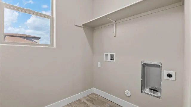 a bathroom with a shower and vanity