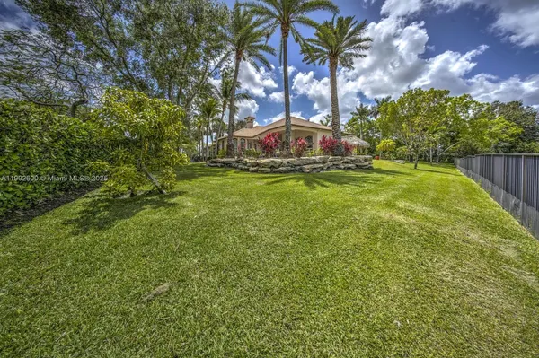 a view of a garden