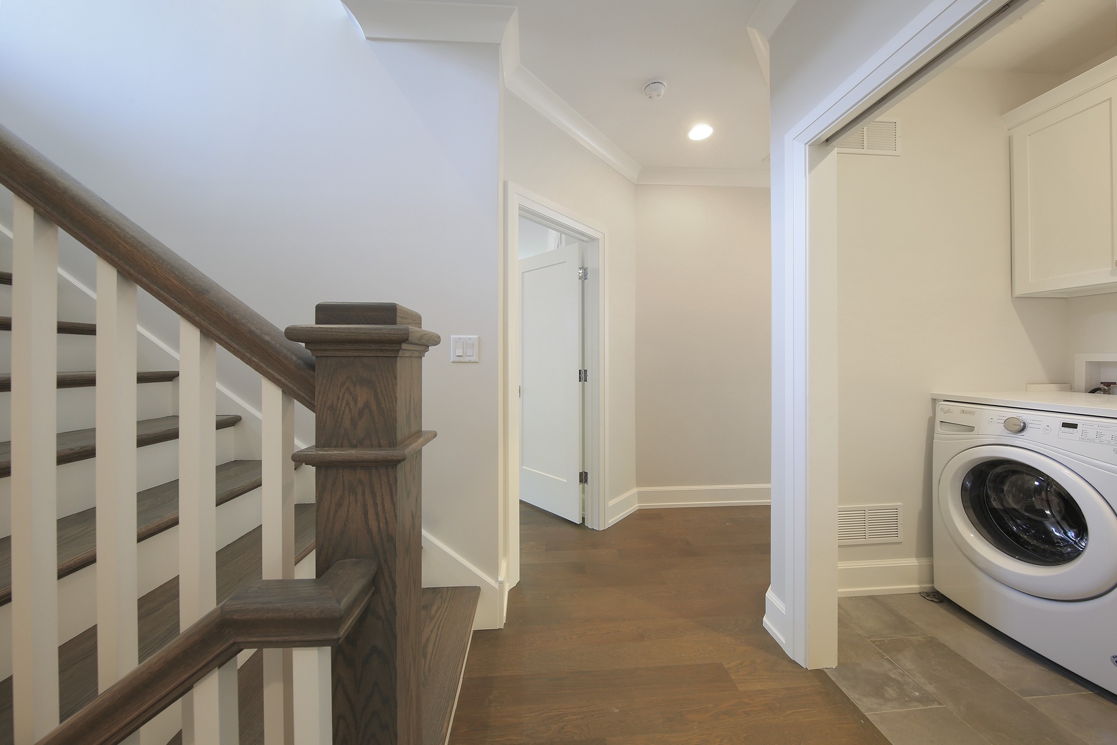 408 The Lane Hinsdale, IL 60521 - Photo 23 of 33 a view of a hallway with washer and dryer